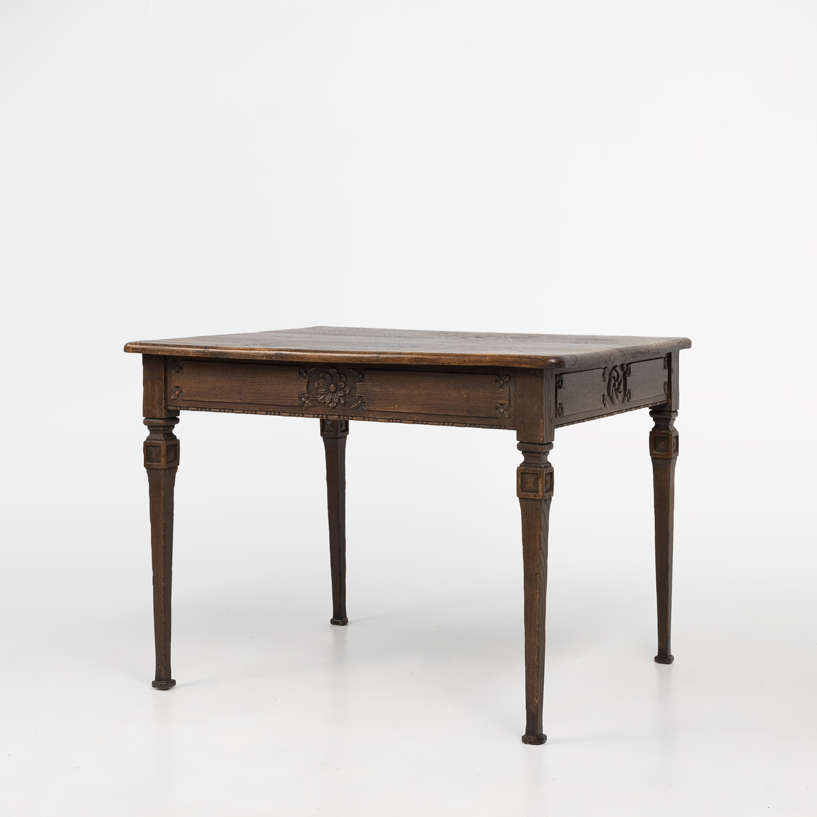 French rustic mid-century side table in wood ca. 1850thumbnail